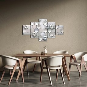 Obraz abstrakcji 3D (125x70 cm)