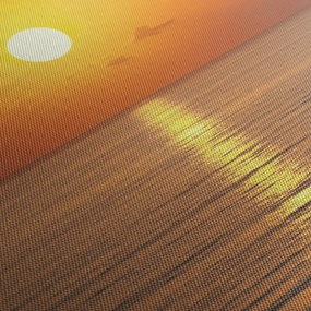 Obraz - Zachód słońca nad oceanem (170x50 cm)