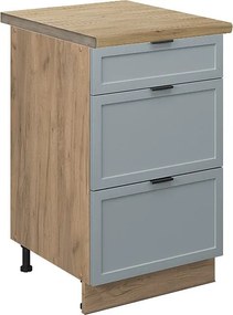 Szafka dolna do kuchni jasnoniebiesko-szary 50x60x82 fame-line