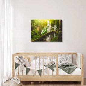 Obraz na szkle - kameleon (70x50 cm)