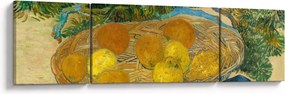 Obraz - Vincent van Gogh, Still Life of  Oranges and Lemons with  Blue Gloves, reprodukcje (170x50 cm)