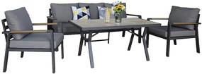 Zestaw aluminiowy BOSTON dla 5 osób
