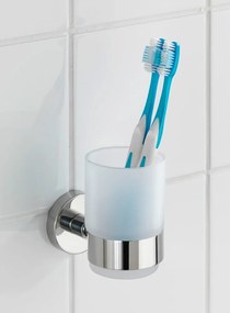 Biały ścienny kubek na szczoteczki Wenko Uno Bosio