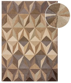 Beżowy wełniany dywan 160x230 cm Reverie – Flair Rugs