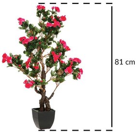 Sztuczne kwiaty na balkon, azalia, 81 cm