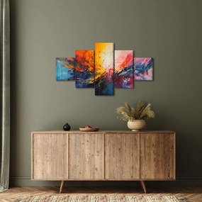 Obraz - Abstrakcja kolorów (125x70 cm)