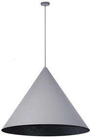 Vesuvio 77 szaro czarny duża wiszaca lampa stożek średnica 77cm, jedna lub trzy żarówki E27