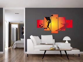 Obraz - Piłka nożna (125x70 cm)