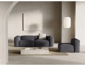 Ciemnoszara sztruksowa sofa 264 cm Bergano – Cosmopolitan Design