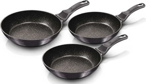 Komplet 3 patelni granitowych na każdy typ kuchenki D6-T95