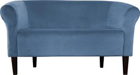 Sofa Milo tkanina Welur wygodna sofa tapicerowana do salonu i poczekalni : Kolor nogi - Venge, Kolor tkaniny - VELVET - MG33, Typ tkaniny - Velvet, Wysokość nogi - 20 cm