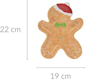 Świąteczne naczynie w kształcie piernika, 22 x 19 cm, COOKIE