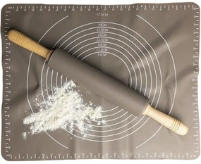 Florina Silikonowy wałek do ciasta Anide, szary