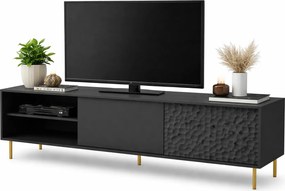 Czarna szafka pod telewizor 180 cm T7-G72