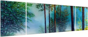 Obraz - Obraz olejny przedstawiający krajobraz (170x50 cm)