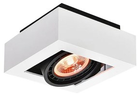 Biała lampa sufitowa z metalowym kloszem 18,5x18,5 cm Loid – GTV