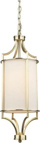 Open Design OR80568 - Żyrandol na łańcuchu LUNGA 1xE27/15W/230V mosiądz/biały