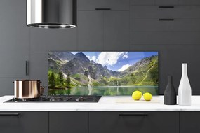 Panel Szklany Krystaliczne Jezioro W Górach