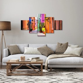 Obraz - Kolorowy dom w Burano, Wenecja (125x70 cm)