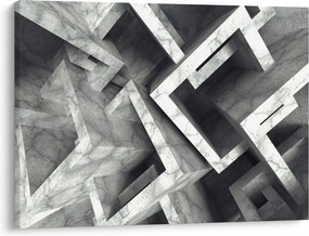 Abstrakcyjny obraz kostek (70x50 cm)