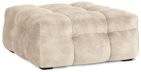 Beżowy aksamitny puf Windsor &amp; Co Sofas Vesta