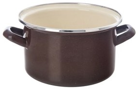 Orion Garnek emaliowany z rantem Brązowy, 2 l, 2 l