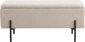 Ławka z Miejscem do Przechowywania Watford, Beżowy, 36,5x95x43 cm, Kendra Home