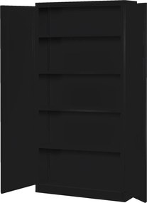 Szafa biurowa na akta otwierana na szyfr 90x40x185 cm Daniel, czarna