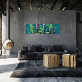 Obraz - Kwiaty łąkowe (170x50 cm)