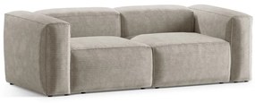 Beżowa sztruksowa sofa 224 cm Bergano – Cosmopolitan Design