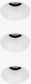 Pack 3 Wpuszczanych Downlightów Led Bezramkowych Trimless, Okrągłych Ø6,8 Cm, Aluminiowych Orelva Biała Ciepła 2700 K & Biała & 8 W & 38º - Sklum