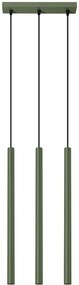 Oliwkowa lampa wisząca z trzema tubami - M086-Onyt