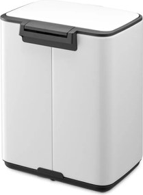 Biały stalowy kosz na śmieci z pedałem 7 l Bo – Brabantia