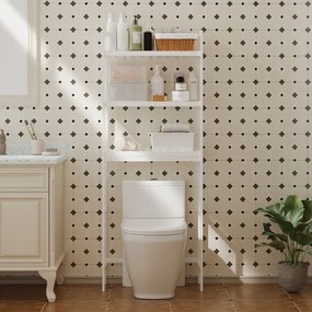 Półka nad toaletę / pralkę – wysoki regał łazienkowy 3 poziomy