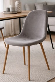 Zestaw 4 Krzese Teok Aksamitne