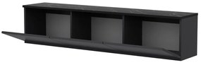 Antracytowa szafka pod TV 160x35 cm Neon – Kalune Design