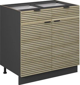 Szafka dolna do kuchni panel dębowy 80x51.6x82 fame-line