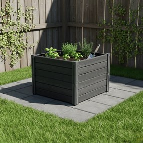 Podwyższona grządka BASE PLANT, 61x61x46cm, antracytowa Prosperplast
