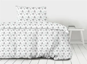 Pościel bawełniana Premium Bielbaw 140x200 Animals GRENO