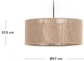 Naturalny abażur ø 47 cm Crista – Kave Home