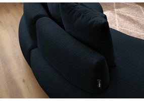 Ciemnoniebieska sofa z materiału bouclé 260 cm Saint-Germain – Bobochic Paris