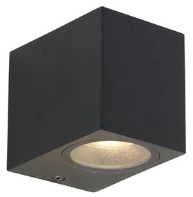 Nowoczesna lampa ścienna czarna IP44 - Baleno