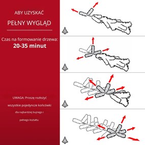 Choinka sztuczna biała 150 cm ze stojakiem HOMCOM | Aosom PL