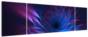 Obraz - abstrakcja kwiatu (170x50 cm)