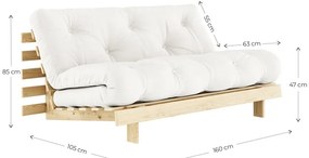 Turkusowa rozkładana sofa 160 cm Roots – Karup Design