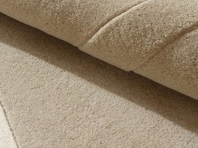 Dywan tuftowanyz reliefem 100% wełna - 200 x 290 cm - Beżowy - 2000g/m² - SELUNIA