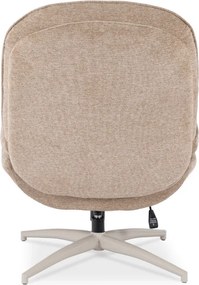 Fotel Wypoczynkowy Obrotowy MESA do Salonu Beżowy Nowoczesny