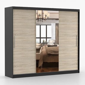 Szafa przesuwna ALBA I 250 cm + lustro