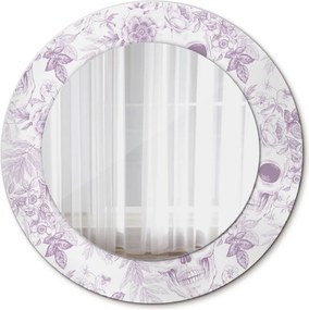 Lustro dekoracyjne okrągłe Czaszki