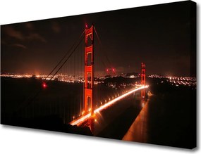 Duży obraz na płótnie Stalowy Most nad Rzeką